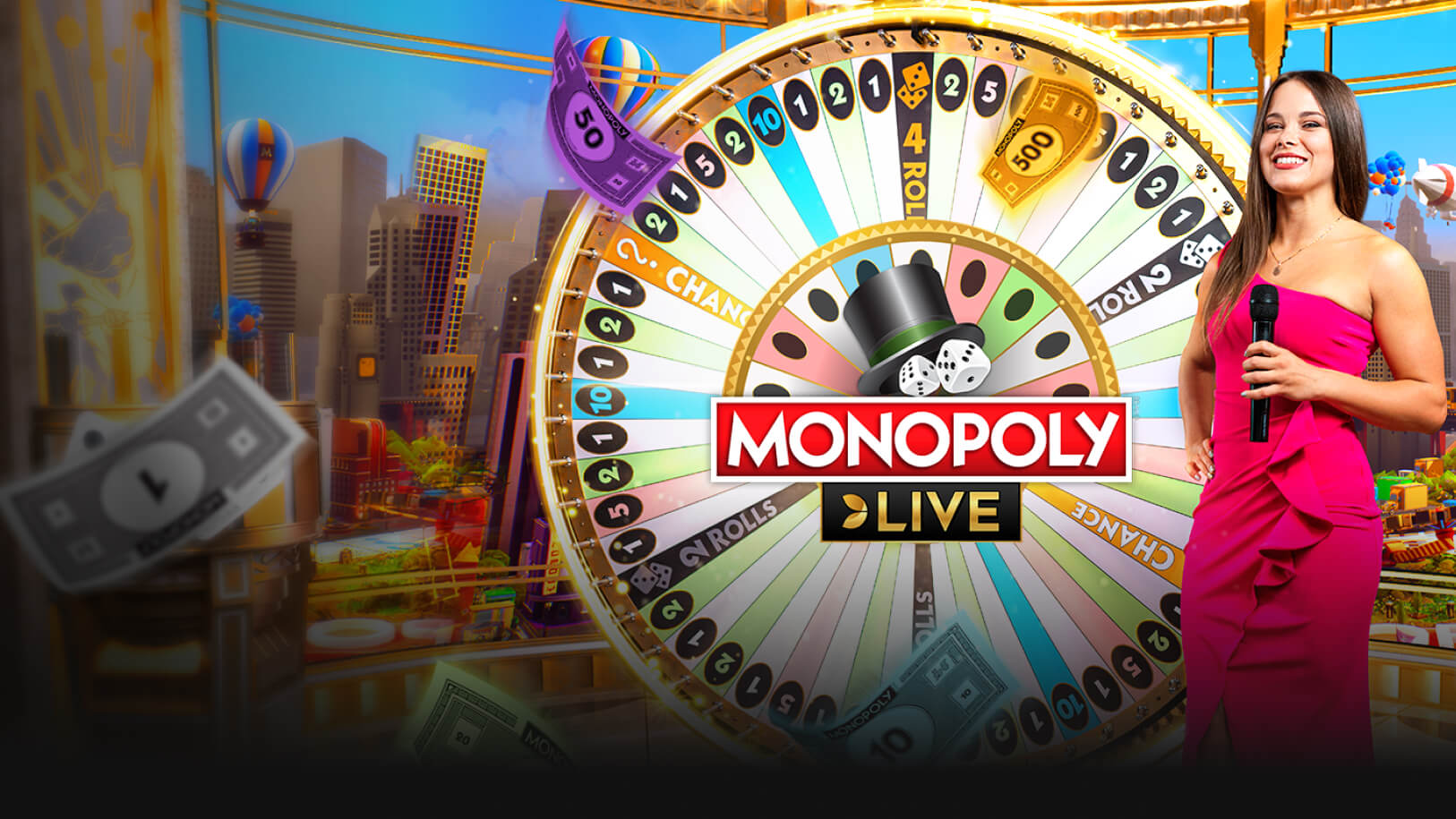 Monopoly Live casino game on mobile and desktop